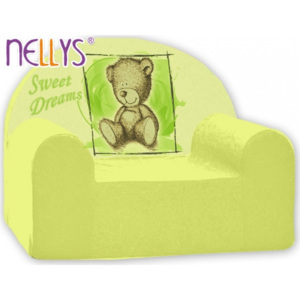 NELLYS Dětské křeslo Nellys - Sweet Dreams by Teddy - zelené