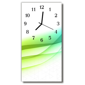 Skleněné hodiny vertikální Umělecká grafika, barevné abstrakce