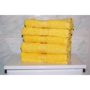 Froté ručník žlutý 48 x 88 cm