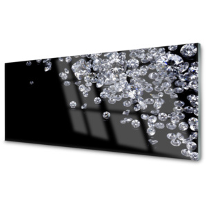 Kuchyňský skleněný panel Skleněný Diamanty Umění