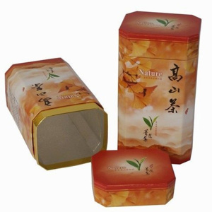 Tchaj-wan Dóza na čaj papír 18x10x8cm 300g orange