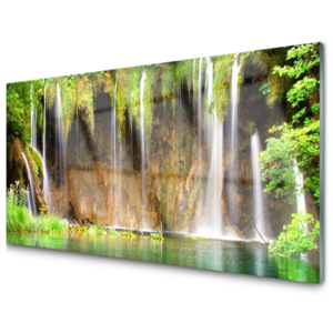 Kuchyňský skleněný panel Skleněný Vodopád Příroda