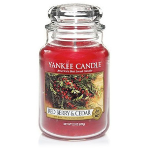 Yankee Candle – vonná svíčka Red Berry & Cedar, velká 623 g