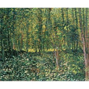 Obraz, Reprodukce - Trees and Undergrowth, 1887, Vincent van Gogh