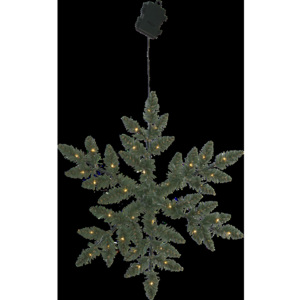 Dekorativní vločka STAR TRADING Snowflake - zelená