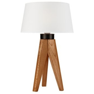 Lamkur 35239 LN 1.98 AIDA - Stolní lampa na dřevěné trojnožce, dub rustic