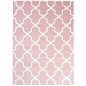 Kusový koberec Mřížka růžový, Velikosti 200x290cm