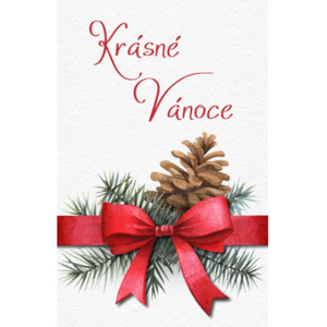 Svět pásek Vánoční pohled “Krásné Vánoce“ (PK14D10M1149)