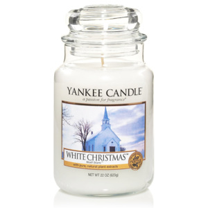 Yankee Candle – vonná svíčka White Christmas, velká 623 g