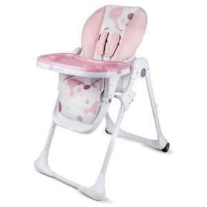 Jídelní židlička Kinderkraft Yummy Pink, růžová