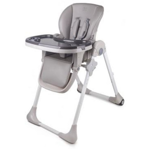 Jídelní židlička Kinderkraft Yummy Grey, šedá
