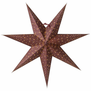 Závěsná svítící hvězda Isadora Burgundy 60 cm