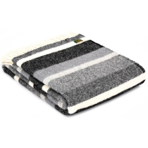 Vlněná deka Grey Stripe 183 x 150 cm Tweedmill