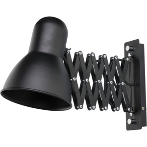 Nowodvorski 9890 HARMONY black - Studiová nástěnná lampička s vypínačem , 1 x E27