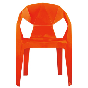 Mørtens Furniture Židle s područkami Sissa, oranžová