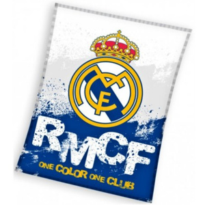 Deka coral fleece FC Real Madrid - RMCF - One color, one club - 130 x 160 cm