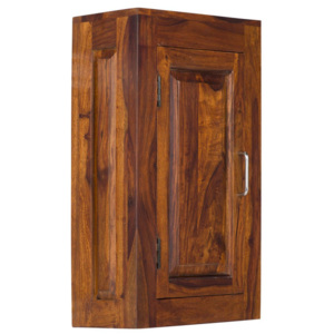 Nástěnná skříňka do koupelny Mumba z indického palisandru, Světle medová