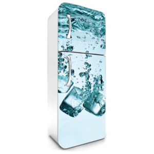 Samolepící tapety na lednici, rozměr 180 cm x 65 cm, kostky ledu, DIMEX FR-180-007