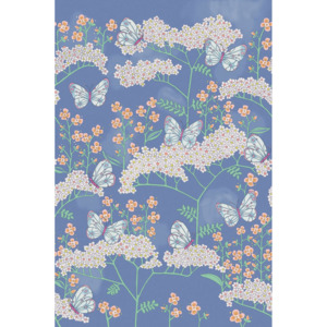 Vliesová obrazová tapeta 383620, Butterflies Flowers, 186x280cm, Rice 2, Eijffinger, rozměry 186 x 280 cm