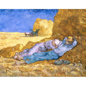 Vincent van Gogh - Obraz, Reprodukce - Noon, or The Siesta, after Millet, 1890