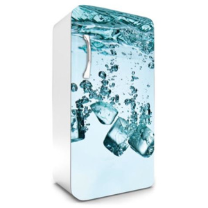 Samolepící tapety na lednici, rozměr 120 cm x 65 cm, kostky ledu, DIMEX FR-120-007