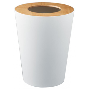 Odpadkový koš YAMAZAKI Rin Round Barva: Bílá