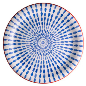 Modrý talíř z dolomitu Brandani Ginger, ⌀ 27 cm