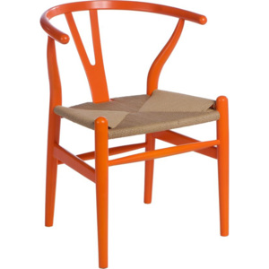 Mørtens Furniture Dřevěná židle Vidja, oranžová Barva: oranžová