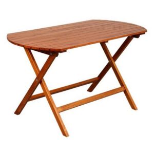 Interiérový i exteriérový dřevěný stůl - oblé hrany