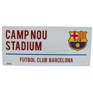Cedule na zeď FC Barcelona: Street Sign (40 x 18 cm)