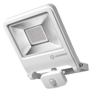 Venkovní LED nástěnný reflektor s čidlem ENDURA FLOOD, 50W, teplá bílá, IP44, bílý Ledvance ENDURA FLOOD