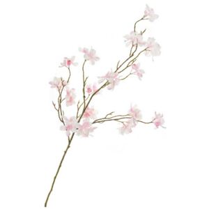 Umělá květina, větev růžová 1 ks (Dekorační umělá květina, větev. Celková délka cca 105 cm. Vhodné do větší vázy. )