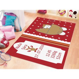 GDmats © GDmats© personalizovaný Baby koberec - girl, Rozměr 70 x 100 cm, Druh zakončení S obšitím, Materiál GD 550 Klasik