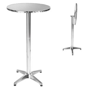Barový stolek hliníkový 5,8 cm skládací