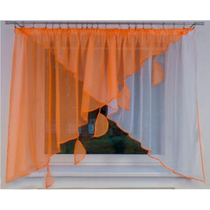 Voálová záclona Johanka oranžová 300x140cm