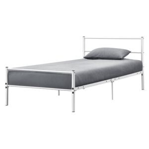 [en.casa] Kovová postel AADB-1704 - 90 x 200 cm - bílá