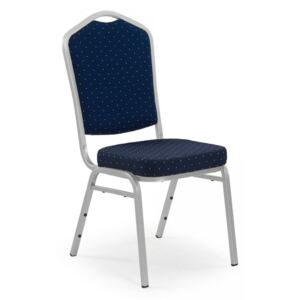 Jídelní židle Rylee tmavě modrá / stříbrná