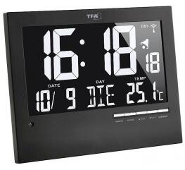 Rádiem řízené nástěnné hodiny s automatickým podsvícením - TFA 60.4508