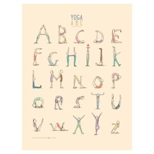Plakát Jógová abeceda (kód TYDEN na -20 %)