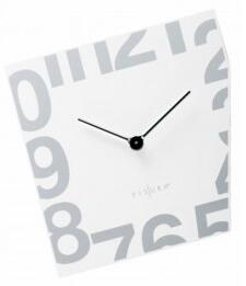 Fisura nástěnné hodiny Esquina White 357 WJ02WH 21cm