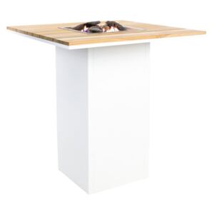 Designový barový stůl s ohništěm Cosiloft 100x100 Barva: Bílá