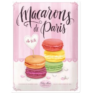 Nostalgic Art Plechová cedule – Macarons de Paris 40x30 cm