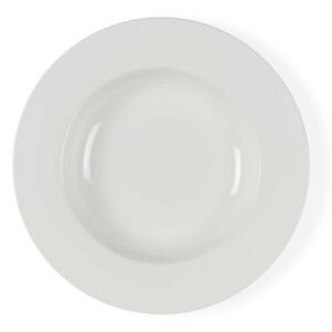 Bílý porcelánový polévkový talíř Bitz Mensa, průměr 23 cm