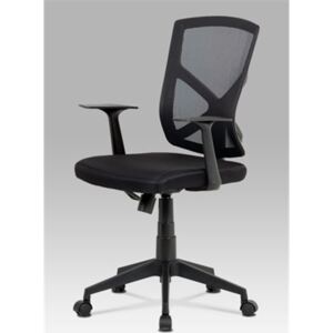 Kancelářská židle KA-H102 BK (houpací mech., kříž plast)