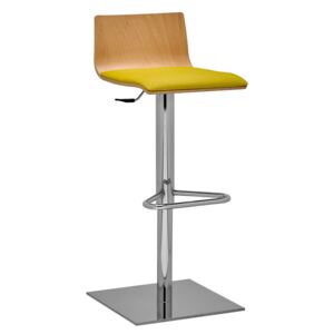 RIM - Barová židle SITTY s čalouněným sedákem a čtvercovou základnou