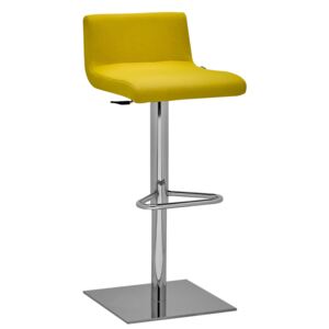 RIM - Barová židle SITTY s čalouněným sedákem a opěrákem a čtvercovou základnou