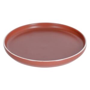 Červený porcelánový dezertní talíř LaForma Roperta Ø 21,5 cm