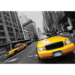 Postershop Fototapeta: Manhattan Taxi (2) - 254x368 cm