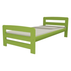 Vomaks Jednolůžková postel VMK008D 80 x 200 cm netransparentní barva zelená bez úložných prostor