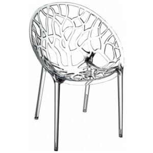 Designová židle Crystal, transparentní